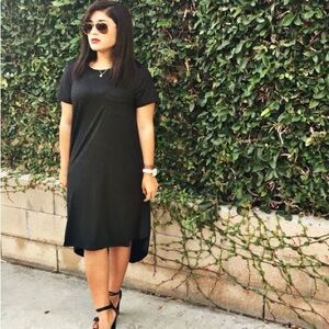 LuLaRoe Solid Black Carly Dress